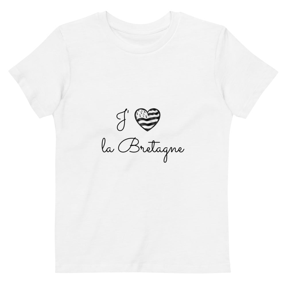 キッズ オーガニックコットン Tシャツ J'adore la Bretagne – Merciel