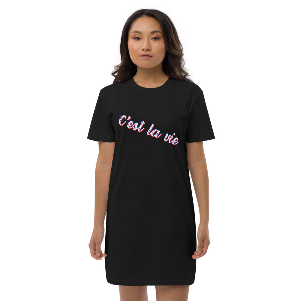 オーガニックコットン製 Tシャツワンピース C'est la vie