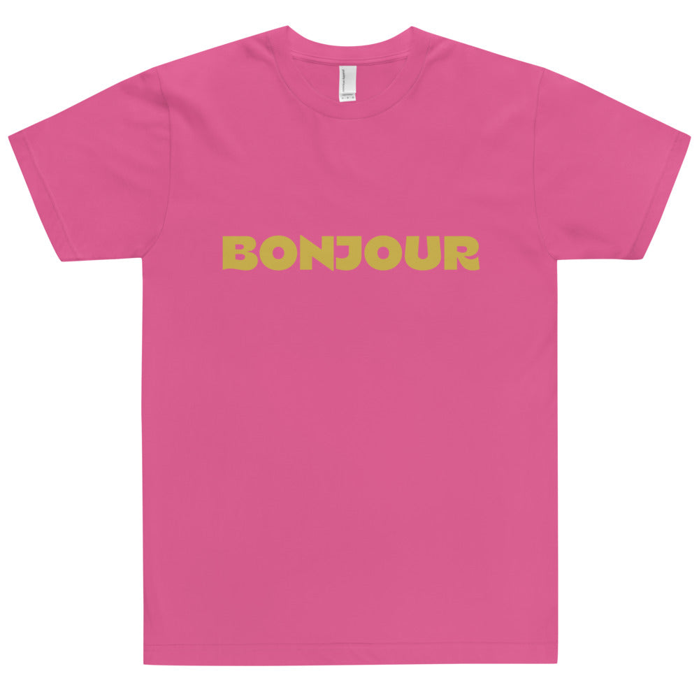 American Apparel Tシャツ Bonjour