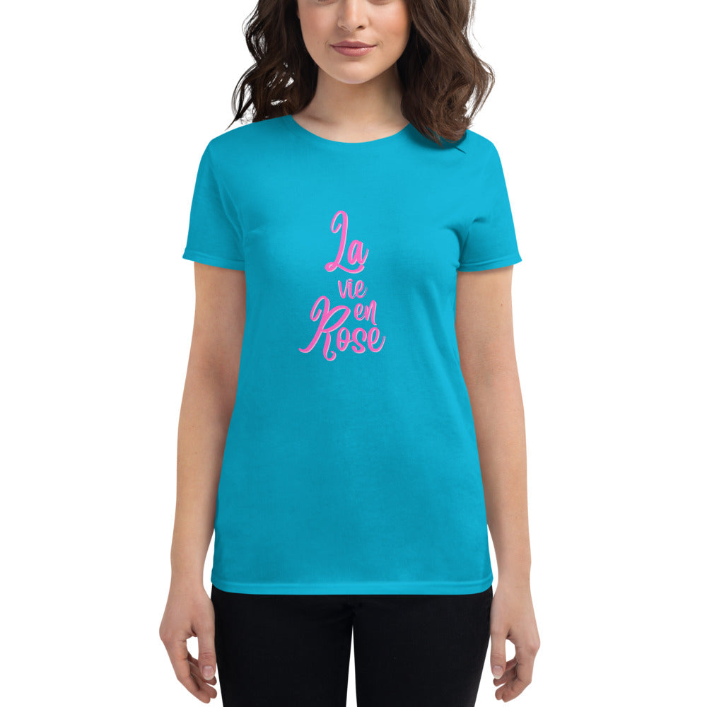 レディース半袖Tシャツ  La vie en rose