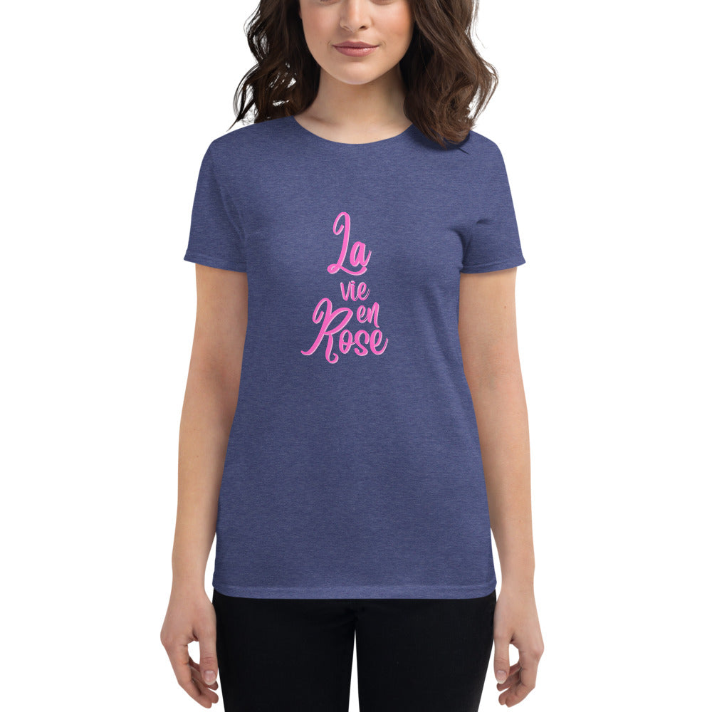 レディース半袖Tシャツ  La vie en rose