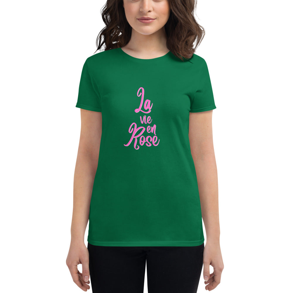 レディース半袖Tシャツ  La vie en rose